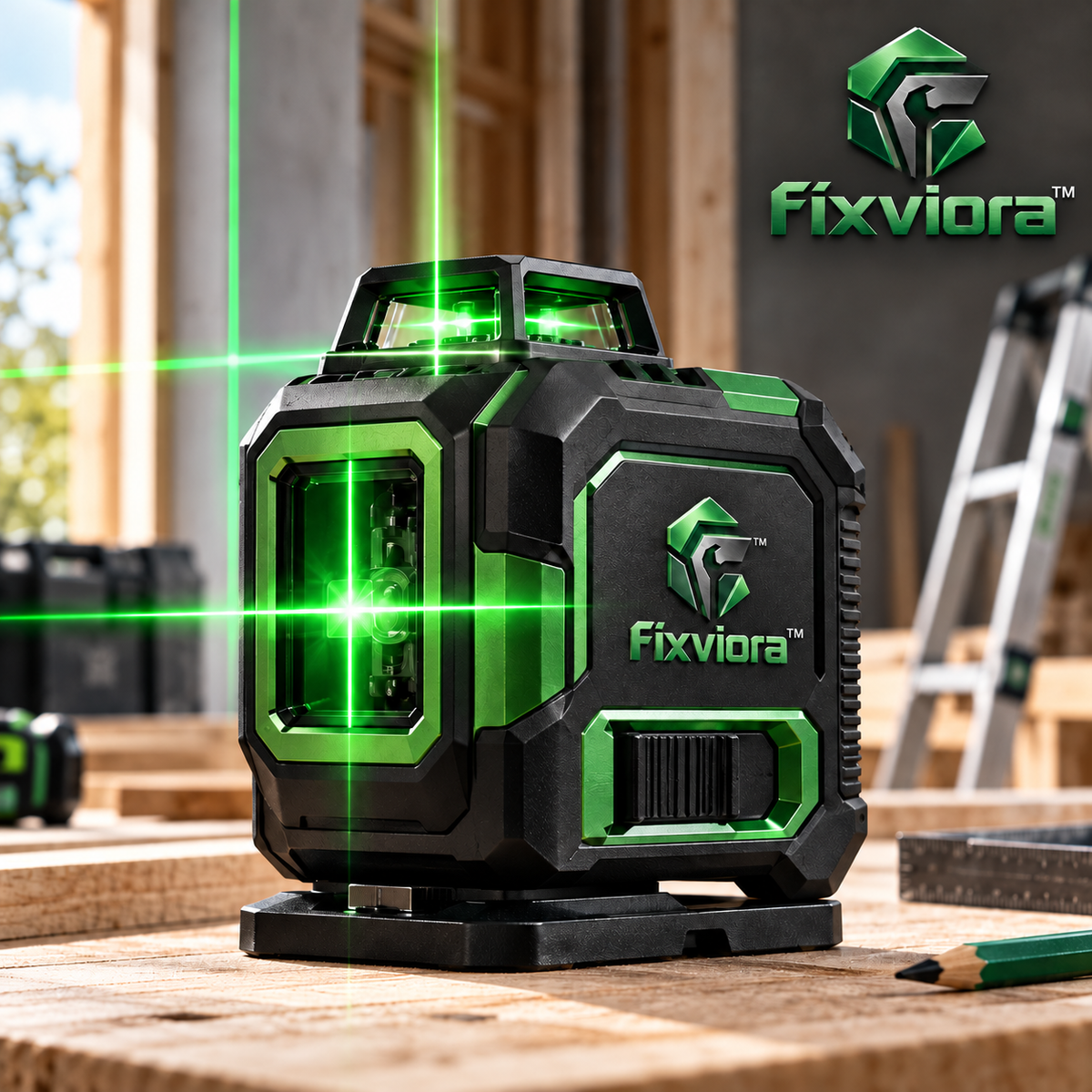 fixviora™ Laser Level Tool for Accurate Alignment & Easy Installation