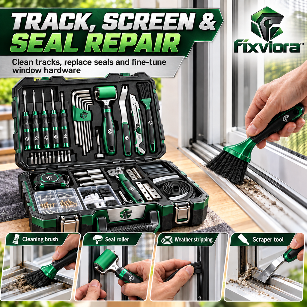 fixviora™ Door & Window Repair Tool Kit with Complete Maintenance Accessories