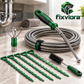 fixviora™ Drain Cleaning Tool Set with Flexible Cleaning & Retrieval Tools