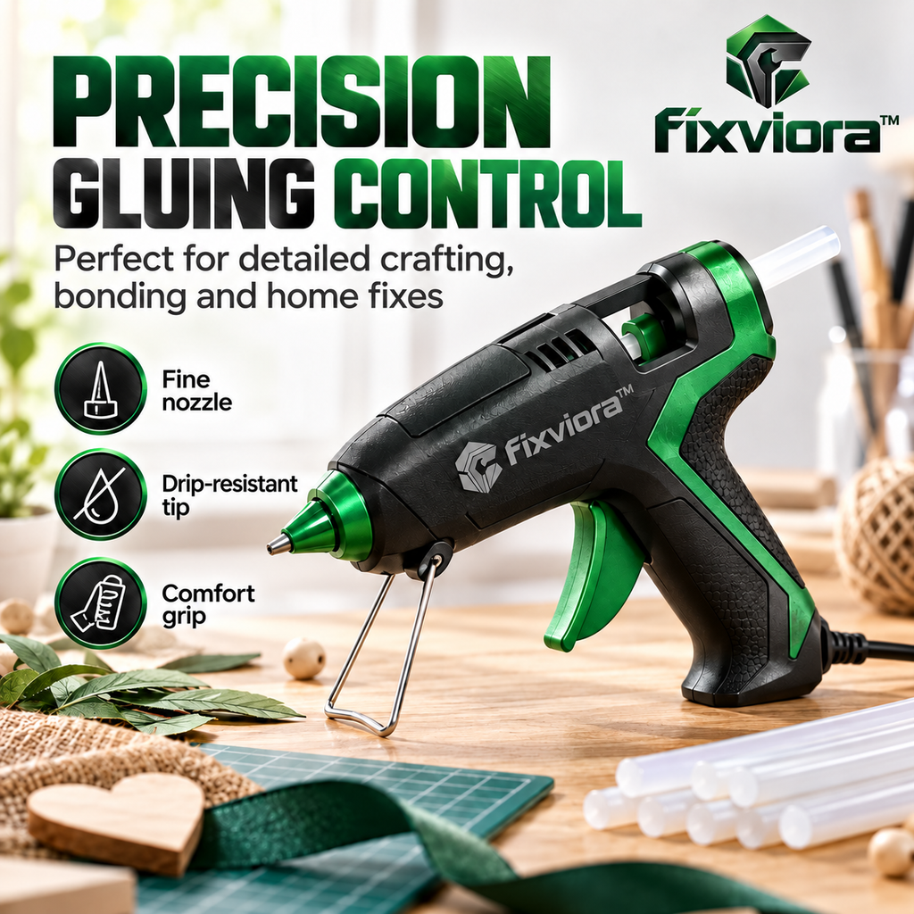 fixviora™ Fast Heating Hot Glue Gun for Crafts, Repairs & DIY Projects