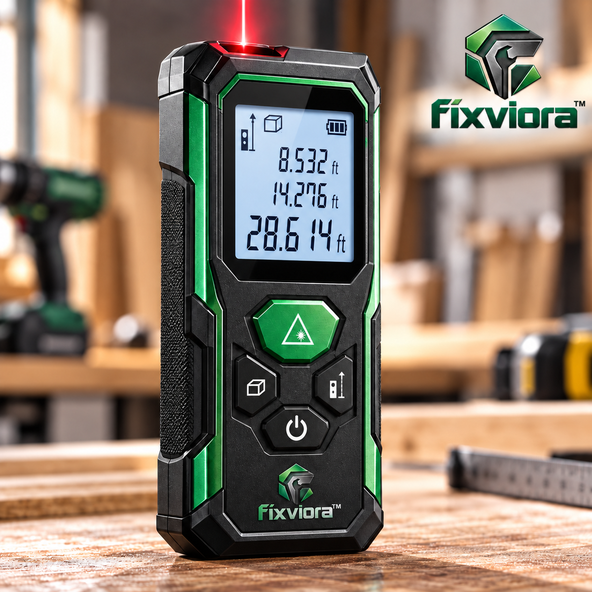 fixviora™ Digital Laser Distance Meter for Fast & Reliable Measurements