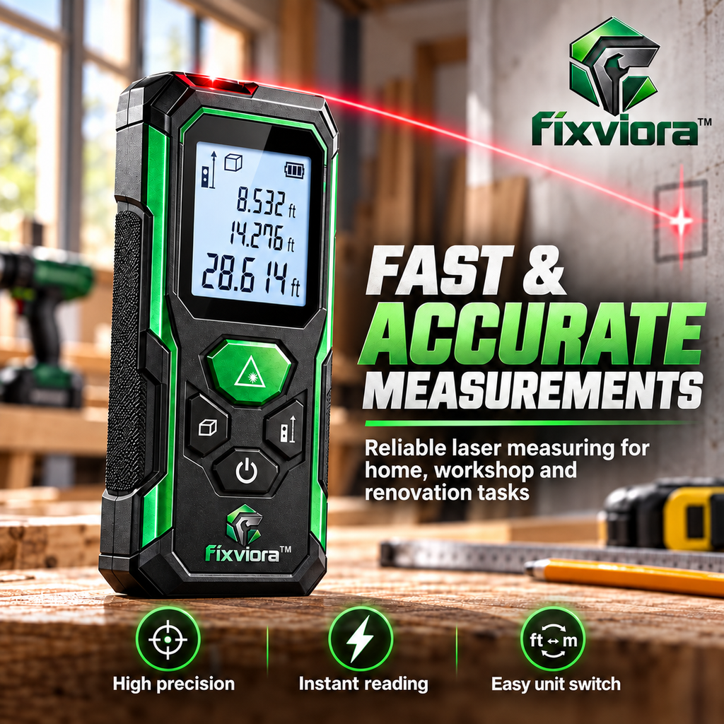 fixviora™ Digital Laser Distance Meter for Fast & Reliable Measurements