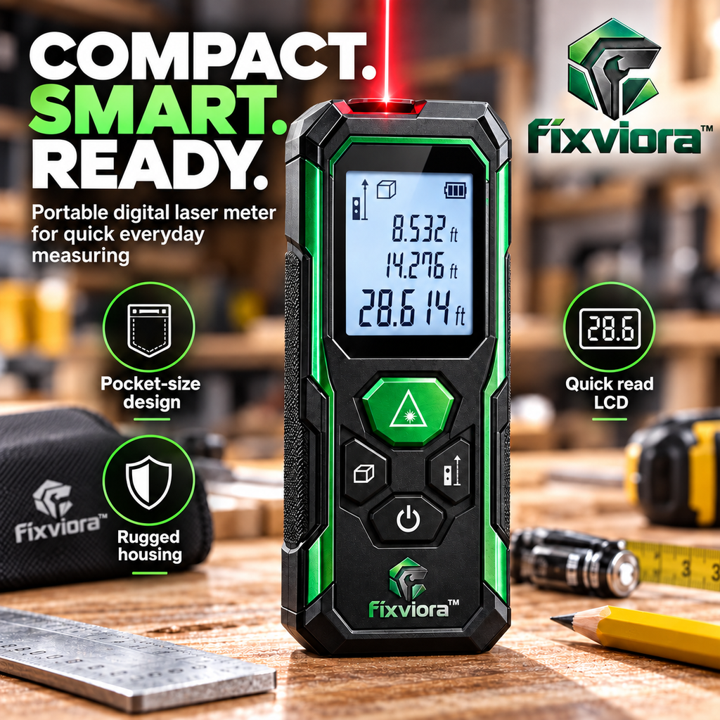 fixviora™ Digital Laser Distance Meter for Fast & Reliable Measurements